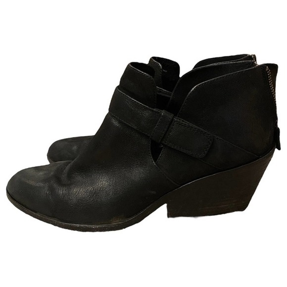 Eileen fisher black suede bootie boots ankle size 10 - Picture 1 of 12